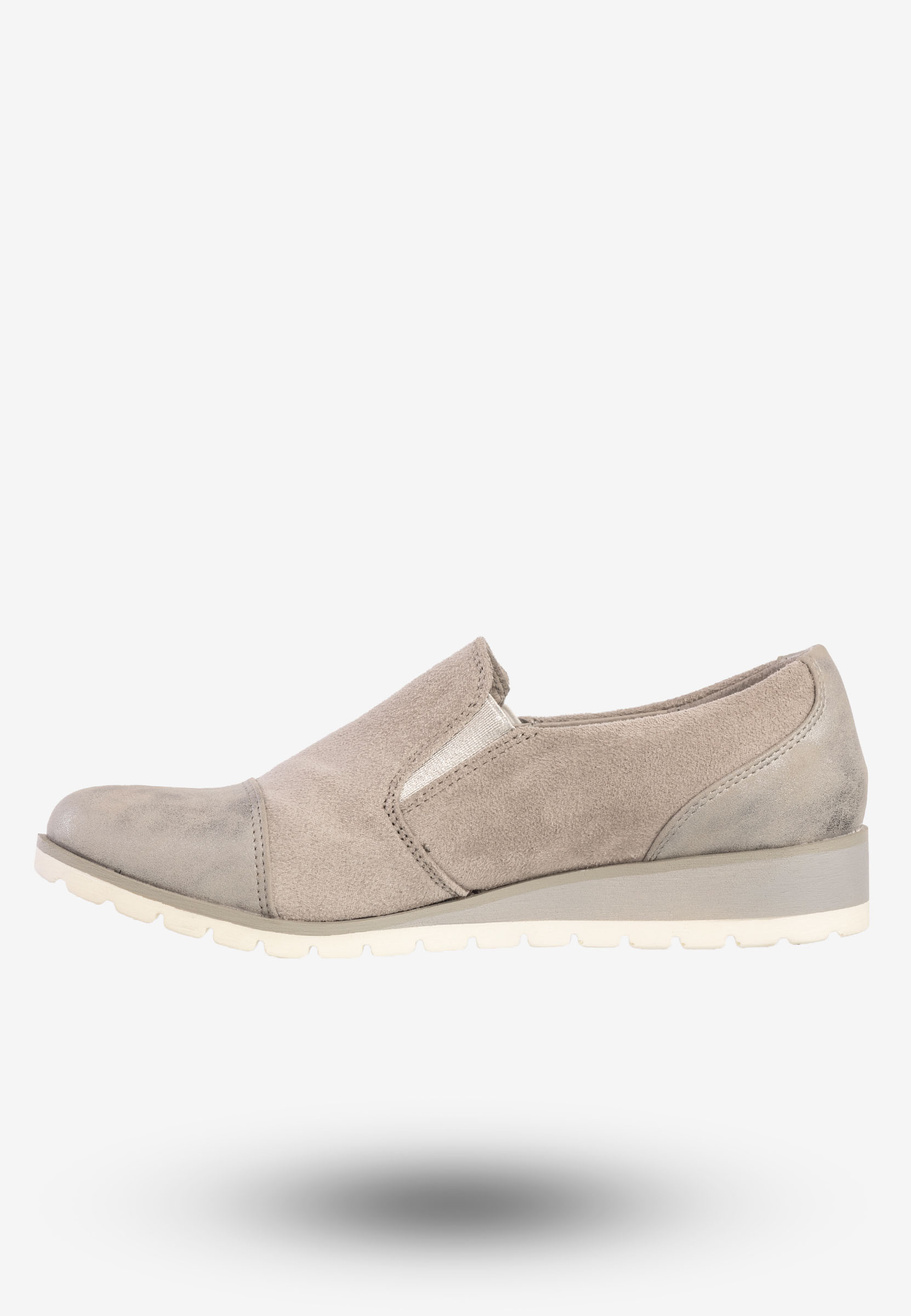 Półbuty Damskie Buty Eleganckie Jezzi Szare RMR1628-4