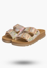 Klapki Damskie Skórzane Buty Letnie Z Klamrami Multikolor Maciejka P7537-39/00-5