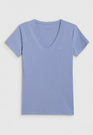 Koszulka Damska 4F T-shirt Slim Sportowy Denim 4FWAW25TTSHF2969