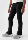 Legginsy Dziewczęce Spodnie 4F Dzianinowe Czarne 4FJWAW24TTIGF171