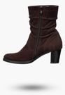 Botki Damskie Skórzane Buty Na Klocku Eleganckie Ocieplane POLSKI PRODUKT