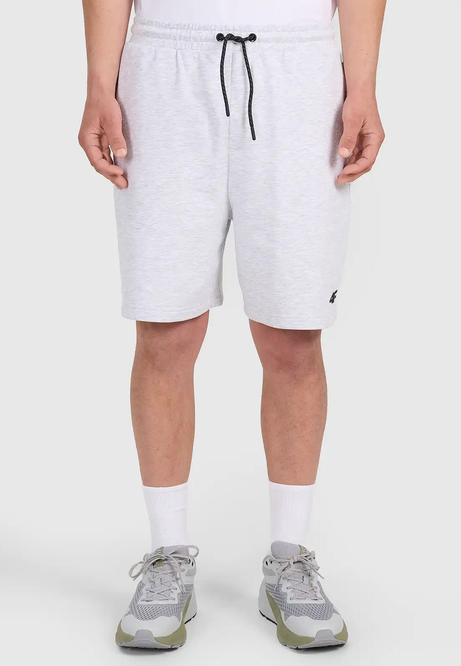 Spodenki Męskie 4F Sportowe Szorty Basic Bawełna Szare 4FWMM00TSHOM0836