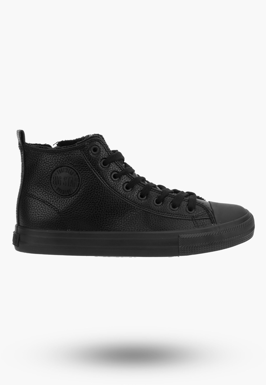 Trampki Męskie Big Star Czarne wysokie MM174012