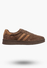 Sneakersy Damskie Skórzane Buty Sportowe Casual Brązowe S.Barski
