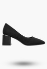 Czółenka Damskie Eleganckie Buty Na Słupku Klasyczne Czarne