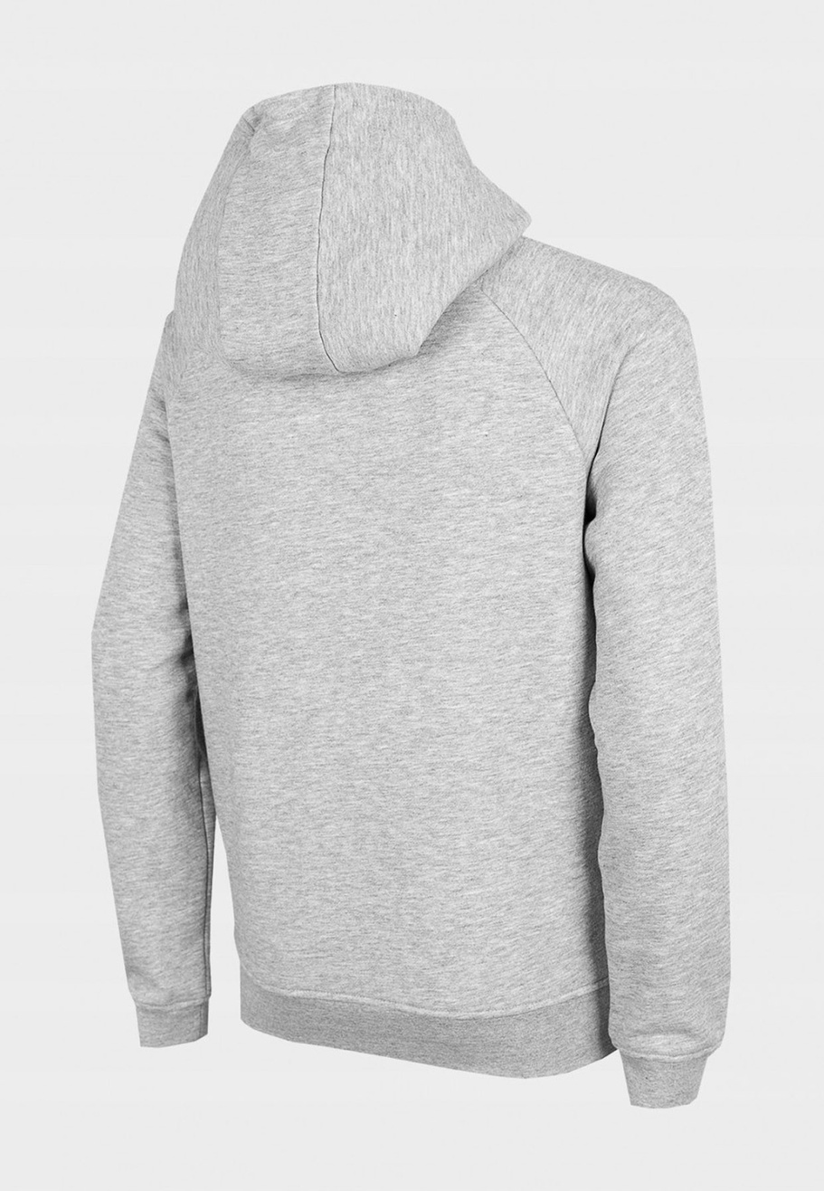 Bluza Dziewczęca 4F Szara z kapturem kangurek JBLD002