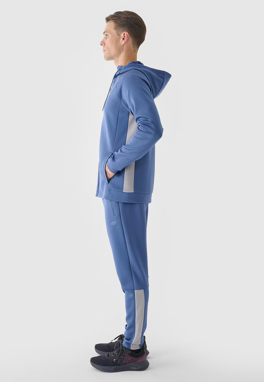 Bluza Męska 4F Rozpinana Sportowa Treningowa Niebieska 4FWAW24TFSWM405