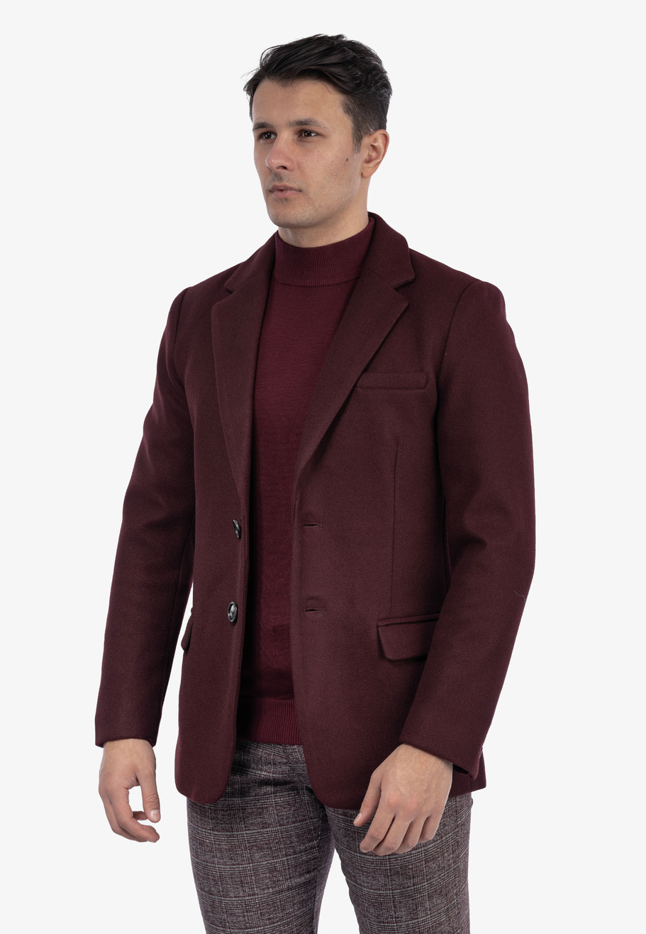 Marynarka Męska Elegancka Klasyczna Bordowa Frilivin FSX2090B
