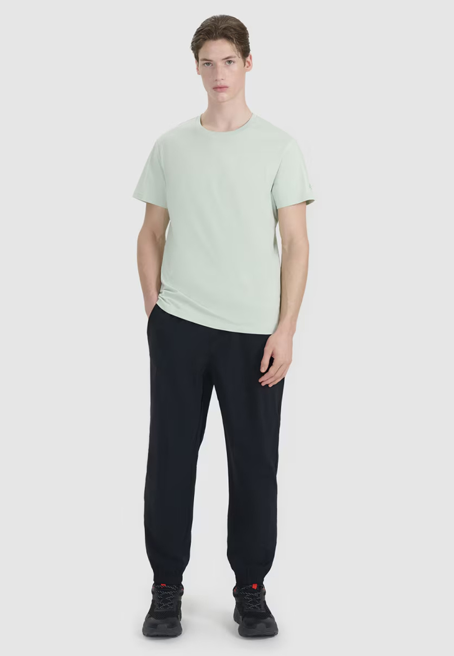Koszulka Męska 4F T-shirt Z Nadrukiem Regular Miętowa 4FWSS25TTSHM2239