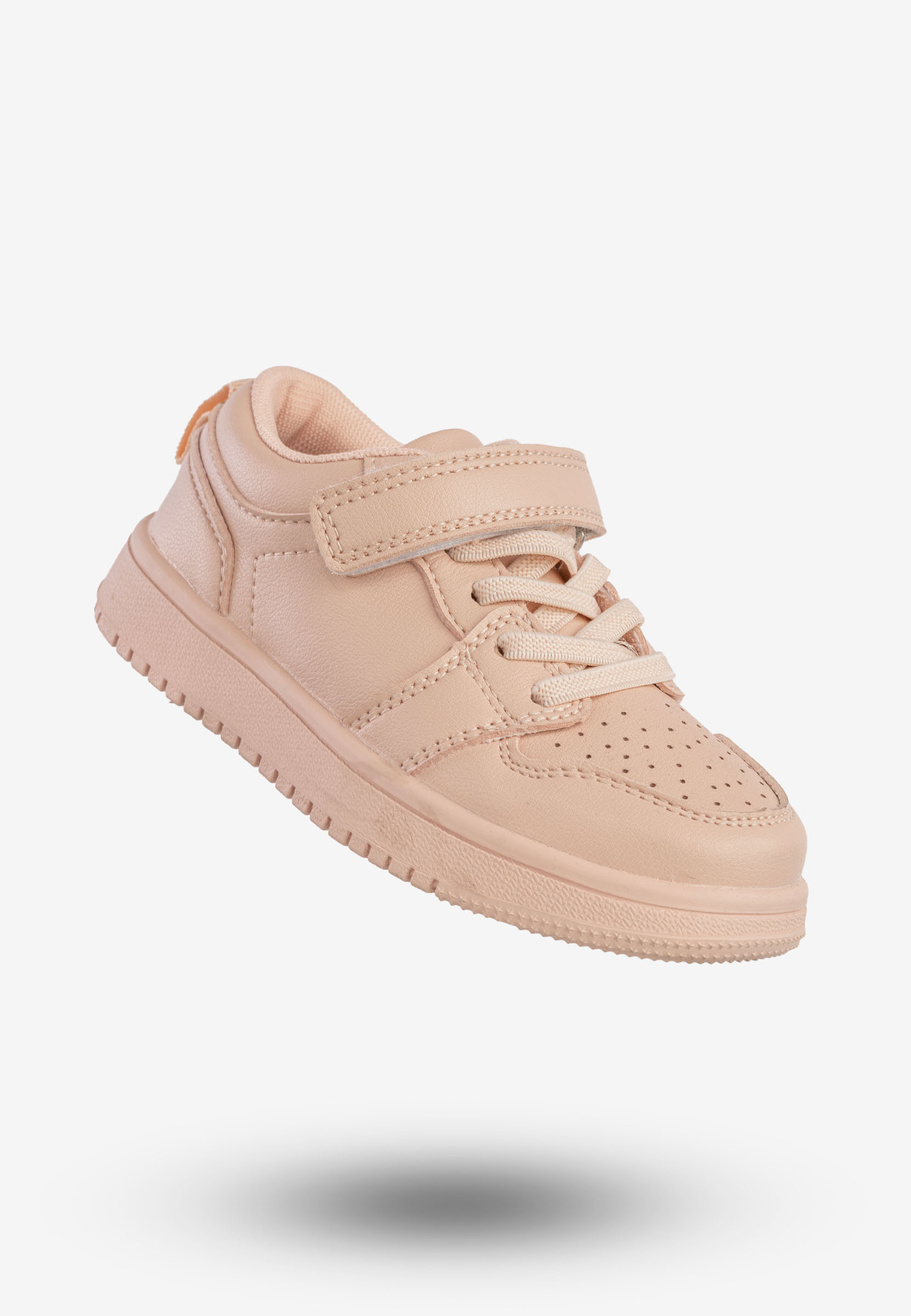 Sneakersy Dziecięce Ekoskóra Buty Sportowe Na Rzepy Różowe Apawwa TC813