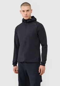 Bluza Męska Rowerowa 4F Szybkoschnąca Sportowa Czarna 4FWSS25TFSWM483