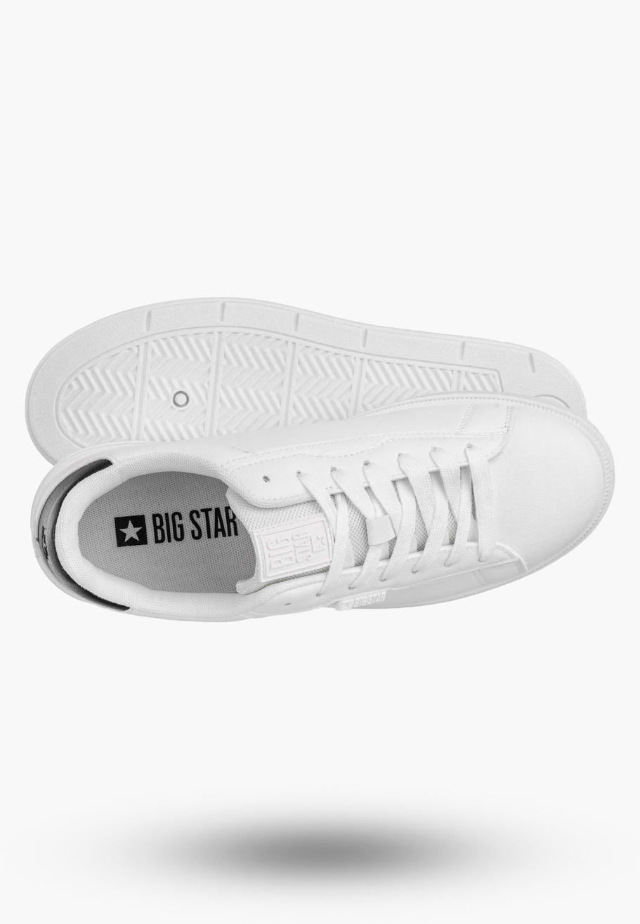 Tenisówki Męskie BIG STAR Buty Sportowe Ekoskóra Sneakersy Białe TT174331
