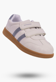 Sneakersy Dziecięce Buty Na Rzepy Sportowe Skórzana Wkładka Modne Fioletowe Apawwa ABC0352P