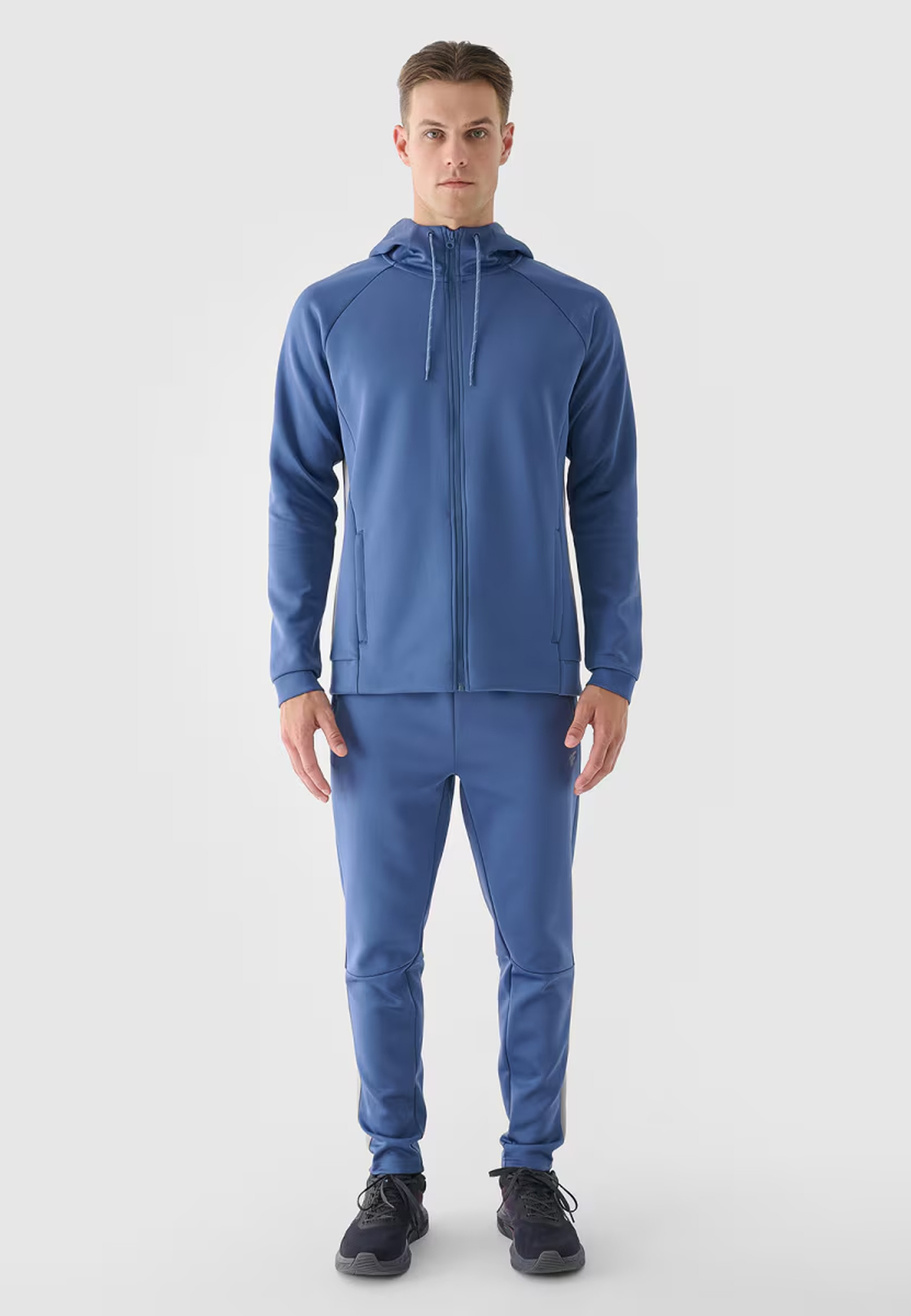 Bluza Męska 4F Rozpinana Sportowa Treningowa Niebieska 4FWAW24TFSWM405