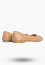 Baleriny Damskie Ekoskóra Buty Wsuwane Eleganckie Klasyczne Beżowe Jezzi 9BL02-1029