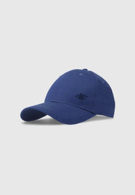 Czapka Z Daszkiem Uniseks 4F Sportowa Kaszkietówka Granatowa 4FWSS25ACABU367