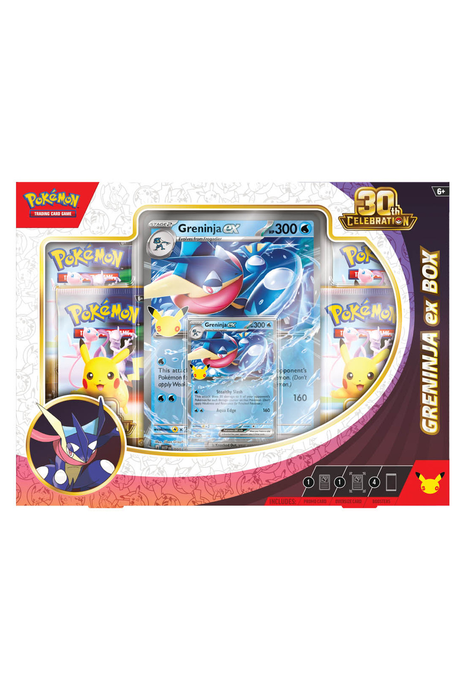 Pokémon TCG 30th Celebration Greninja ex Box 4 boostery karta promo Jumbo 2026