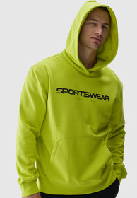 Bluza Męska 4F Sportowa Z Kapturem Zielona 4FWAW24TSWSM1259