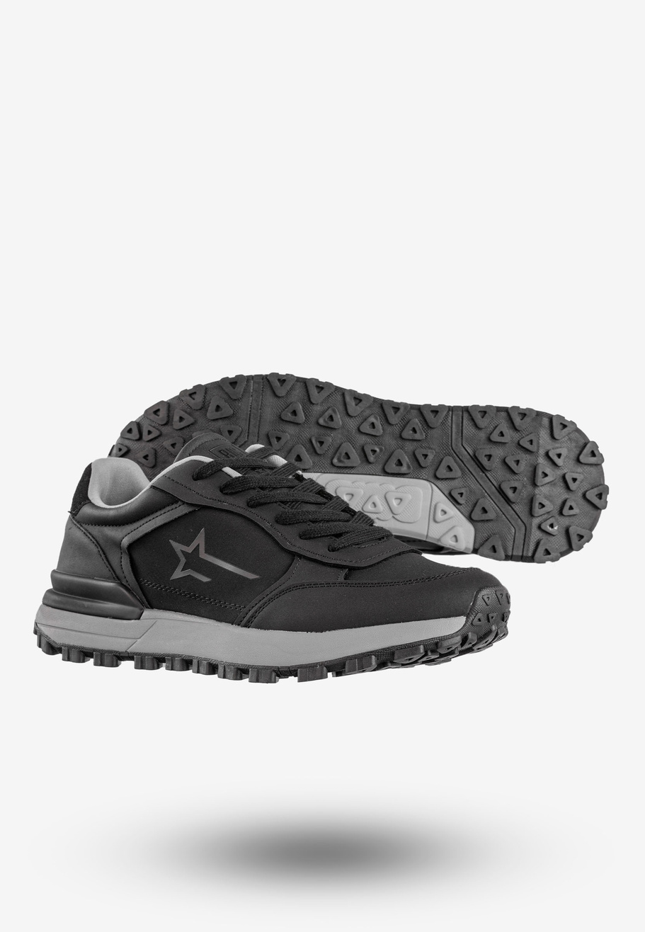 Sneakersy Męskie BIG STAR Buty Sportowe Memory Foam System Czarne NN174069