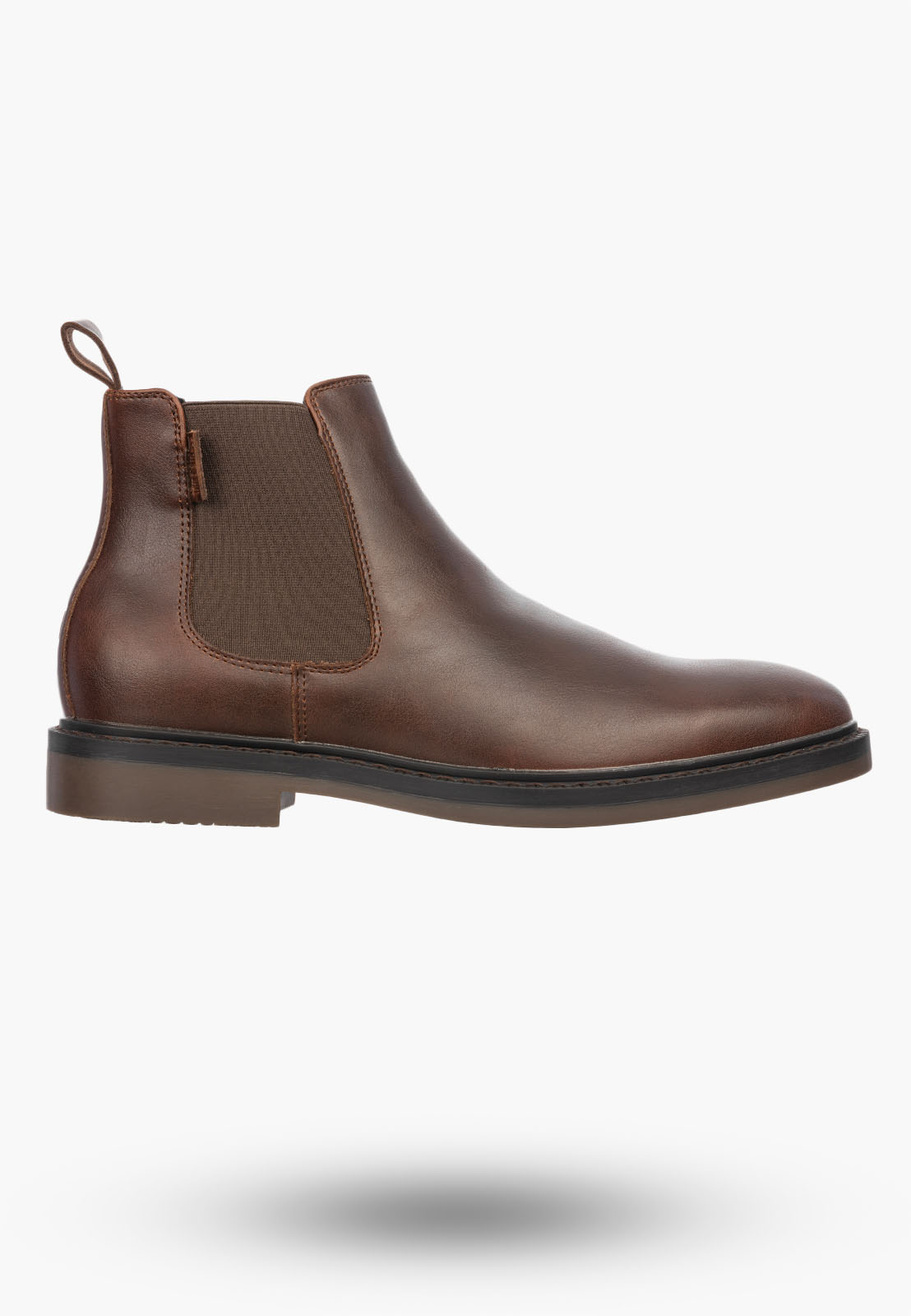 Sztyblety Męskie BIG STAR Buty Skórzane Klasyczne Brązowe UU174279