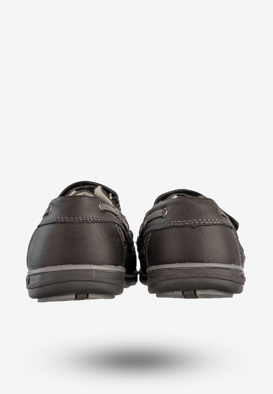 Półbuty Wizytowe Chłopięce Buty Na Rzepy Szare Apawwa A153
