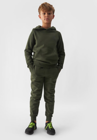 Spodnie Chłopięce 4F Joggery Sportowe Khaki 4FJWMM00TTROM0811