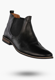 Botki Męskie Skórzane Sztyblety Buty Eleganckie Zimowe Czarne Dragonet M562BC