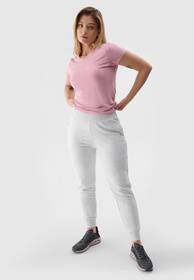 Spodnie Damskie Dresowe 4F Joggery Szare 4FWSS24TTROF606