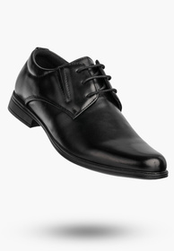 Buty Chłopięce Ekoskóra Eleganckie Wizytowe Komunijne Półbuty Czarne