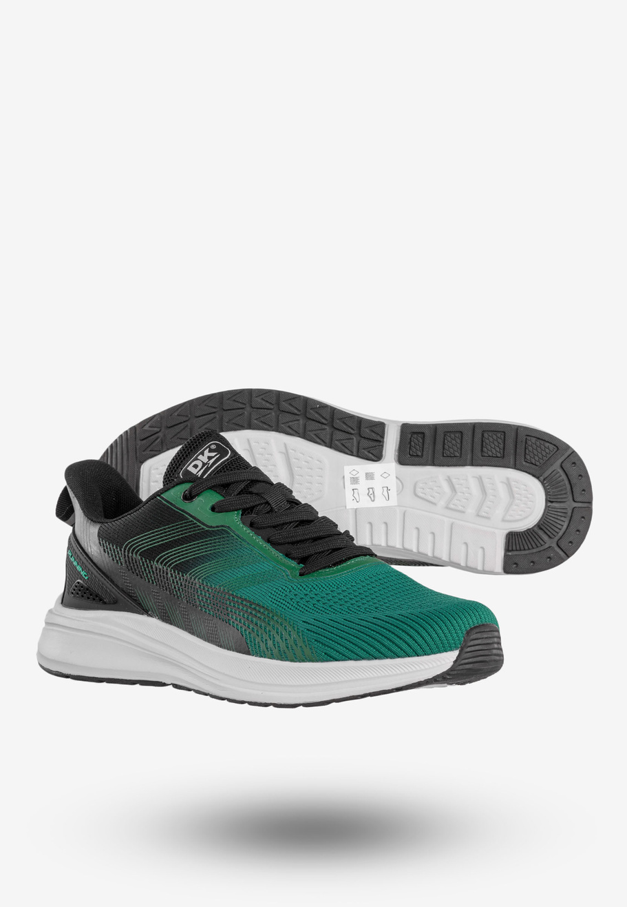 Sneakersy Męskie Buty Sportowe Do Biegania Zielone DK