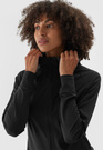 Bluza Damska 4F Treningowa Sportowa Rozpinana Czarna 4FWAW24TFSWF406
