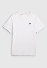 Koszulka Męska 4F T-shirt Z Logo Regular Biały 4FWMM00TTSHM3341