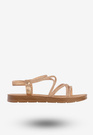 Sandały Damskie Buty Eleganckie Błyszczące Na Lato Złote Filippo DS6884/25GO