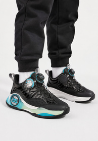 Sneakersy Dziecięce Buty Sportowe Z Pokrętłem Czarne/Niebieskie APAWWA