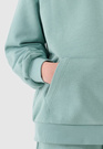 Bluza Dziewczęca 4F Miętowa z Kapturem Oversize 4FJWSS25TSWSF1478