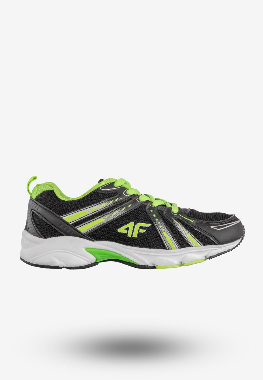Sneakersy Dziecięce 4F Buty Sportowe Sznurowane Czarne J4Z17-JOBMS400-60
