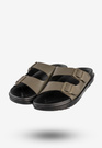 Klapki Męskie BIG STAR Casual Z Klamrami Buty Khaki NN174592