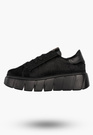 Sneakersy Damskie CheBello Skórzane Buty Modne Półbuty Czarne 4541-503-002-PSK-S352