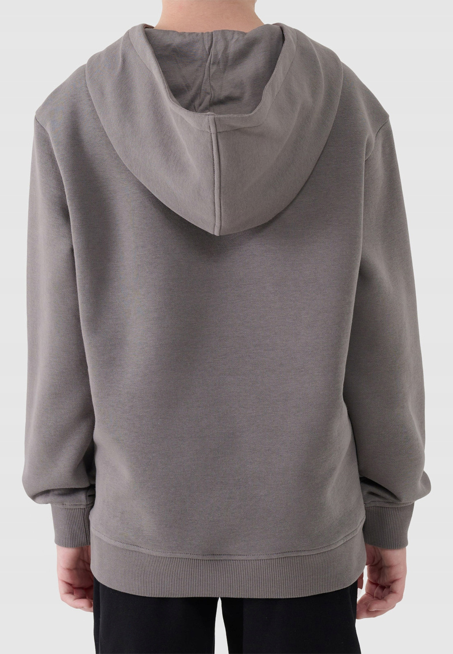 Bluza Chłopięca 4F Dresowa z Kapturem Basic Antracyt 4FJWAW25TSWSM1945