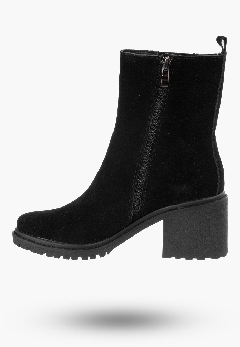 Botki Damskie Czarne Skórzane Filippo DBT4183/22 BK