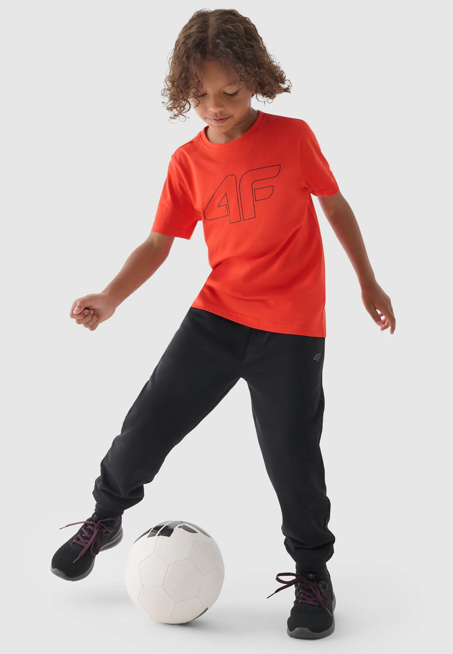 Koszulka 4F Pomarańczowy T-shirt chłopięcy Regular 4FJWMM00TTSHM1627