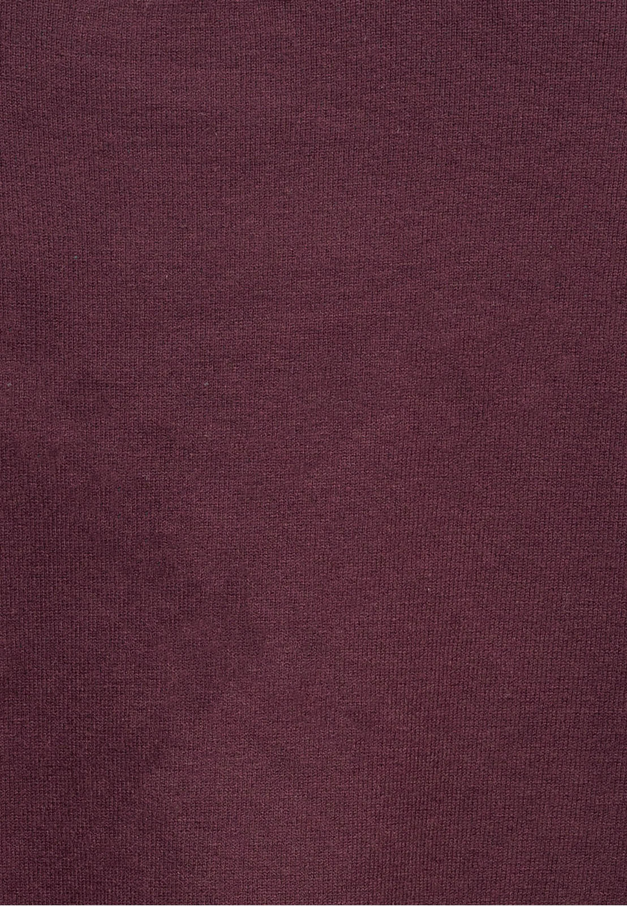 Półgolf męski Slim Fit mocno dopasowany z grubszej dzianiny bordowy Śliwka