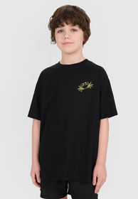 Koszulka Chłopięca 4F Sportowa Bawełniana Oversize T-Shirt Czarny 4FJWSS25TTSHM1914