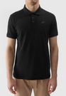 Koszulka Polo Czarna 4F Sportowy T-shirt z kołnierzykiem Regular TPTSM130