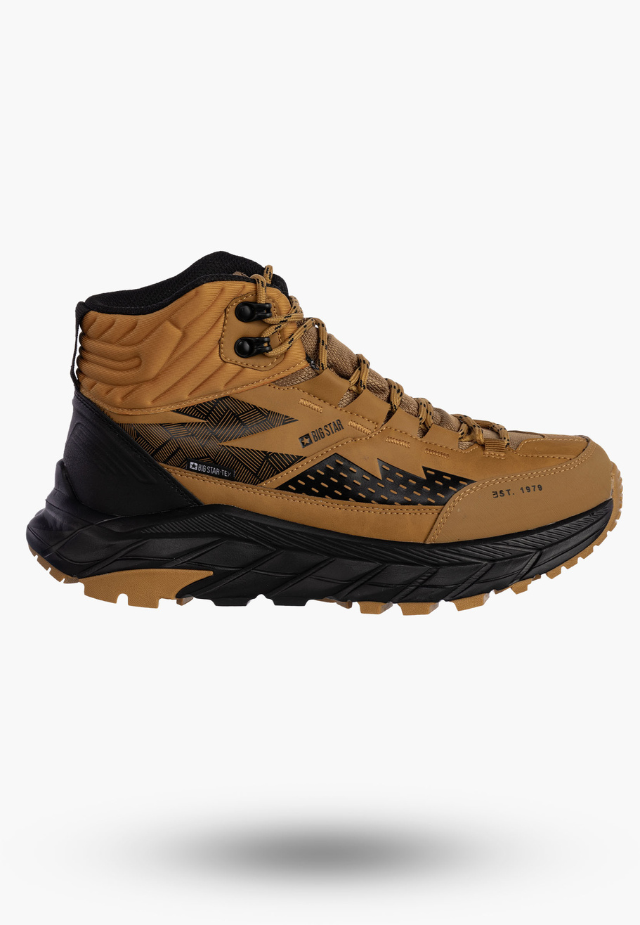 Buty Męskie BIG STAR Wysokie WODOODPORNE Camel Trapery OO174346