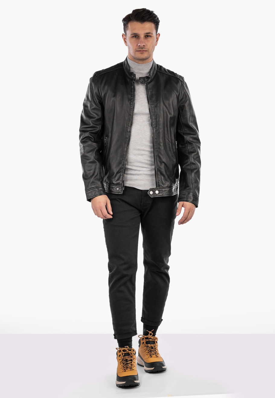 Półgolf Męski Elegancki Sweter Klasyczny Szary PG-S-1-2024