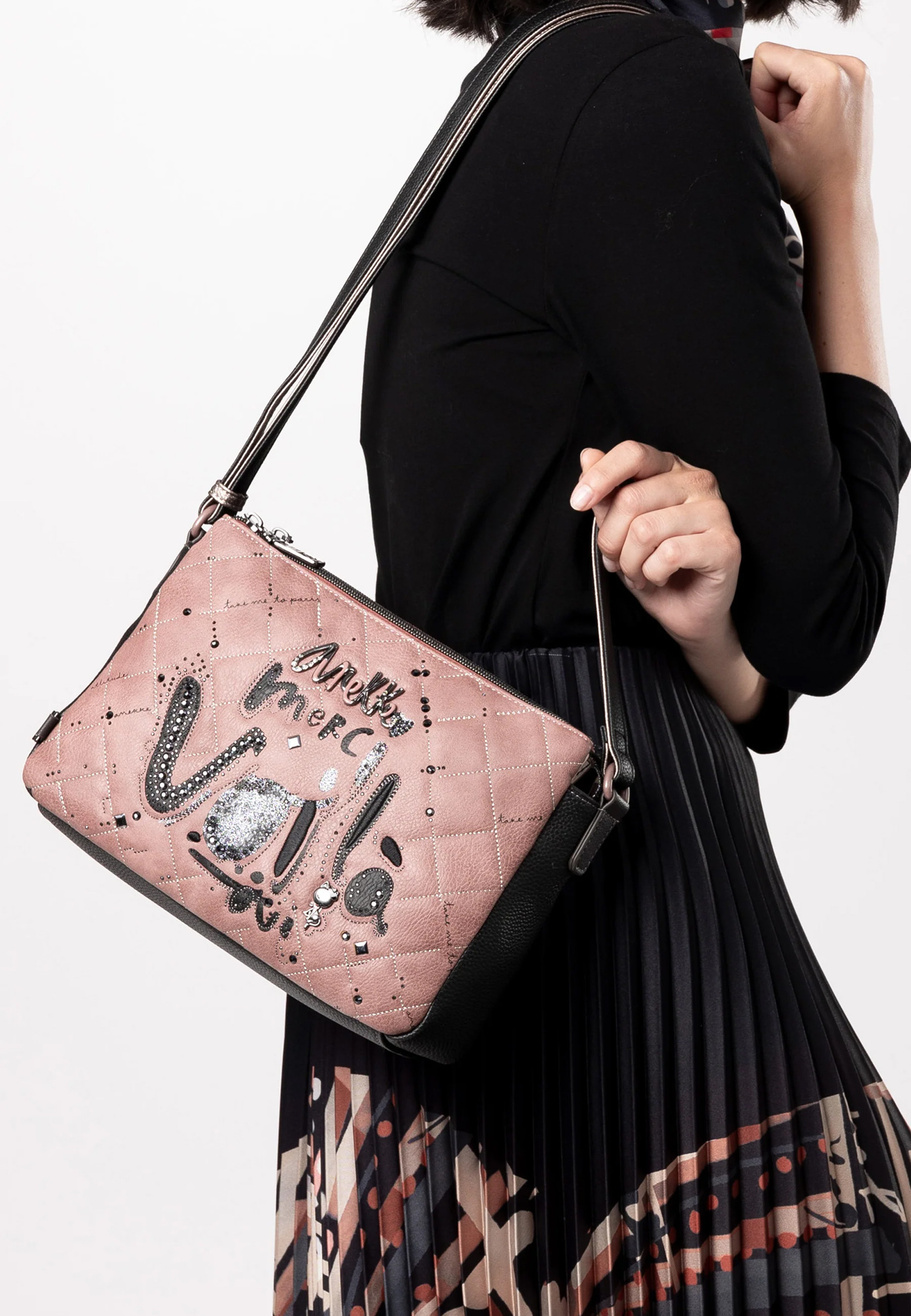 Torebka Damska ANEKKE Listonoszka Crossbody Z Kieszeniami Parisian 41813-184