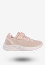 Sneakersy Dziecięce Na Rzepy Buty Sportowe Półbuty Pudrowy Róż Apawwa Z2405P