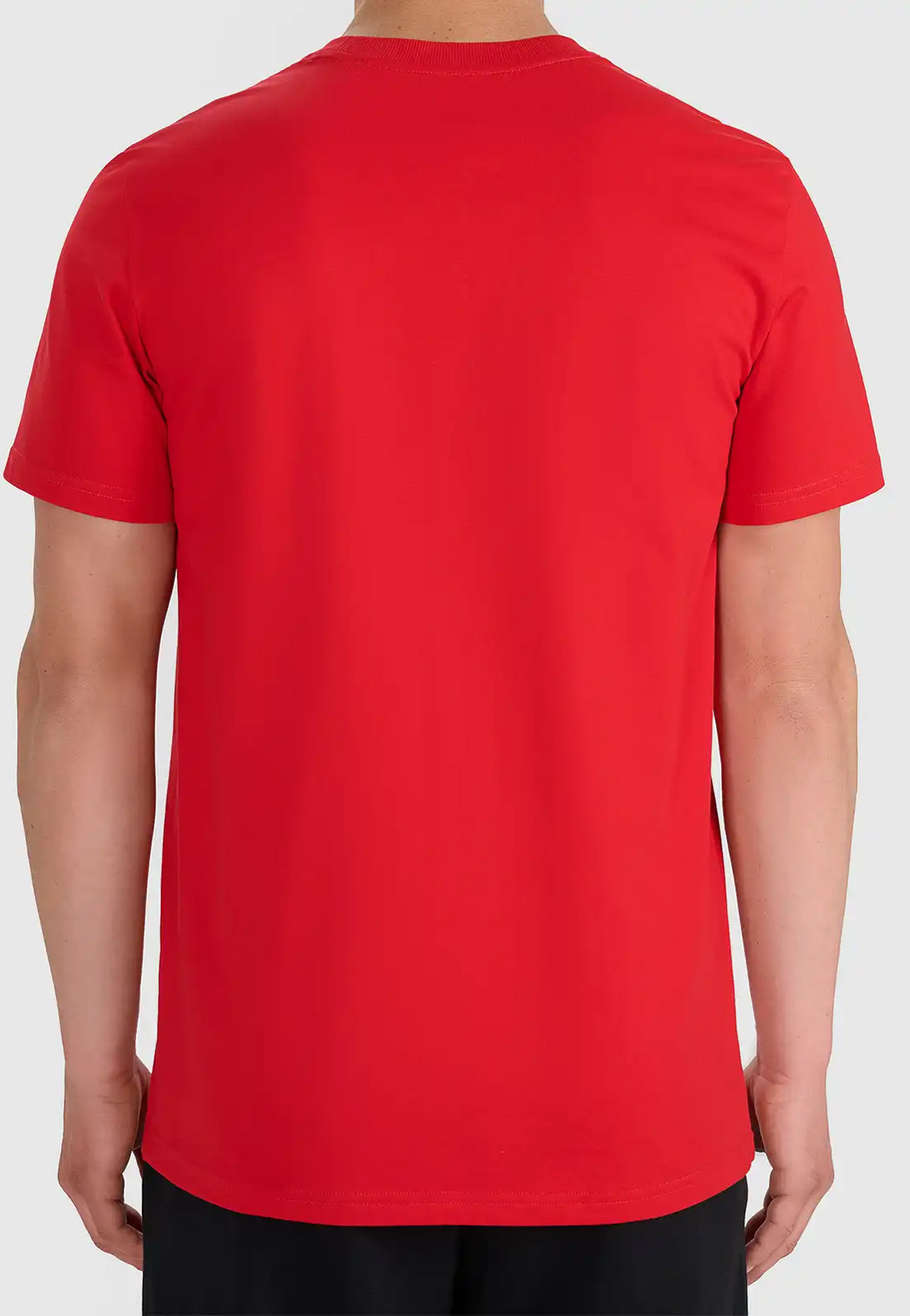 Koszulka Męska 4F T-shirt Z Logo Regular Czerwony 4FWMM00TTSHM3341