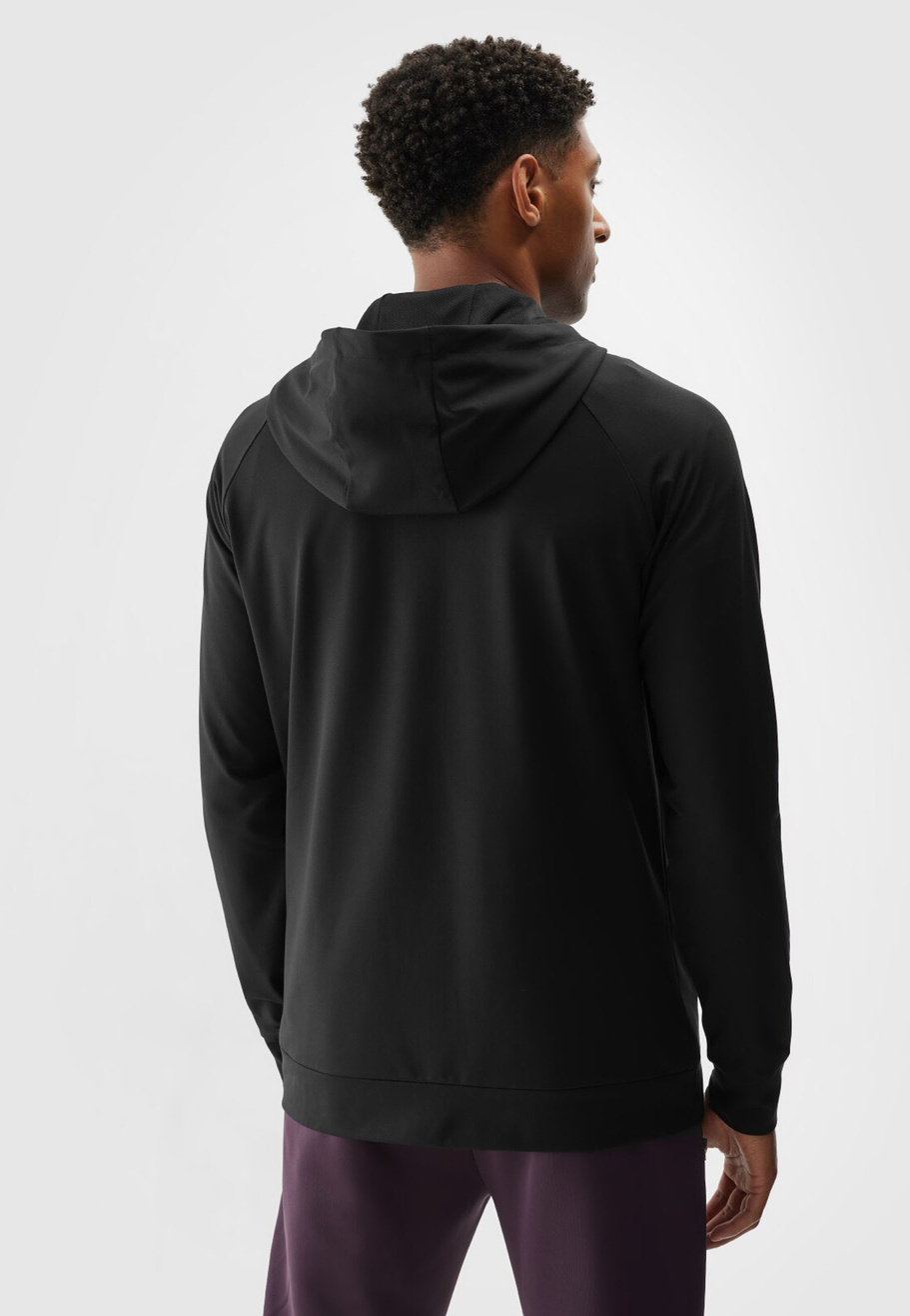 Bluza Męska 4F Czarna Rozpinana Sportowa Treningowa 4FWAW24TFSWM403